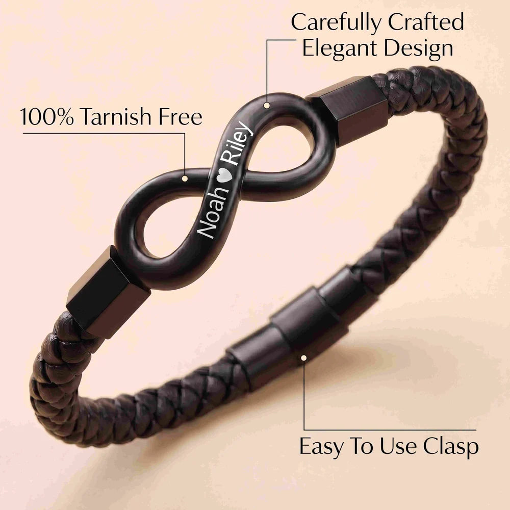 Til Min Mand Uendelig Personlig Armbånd