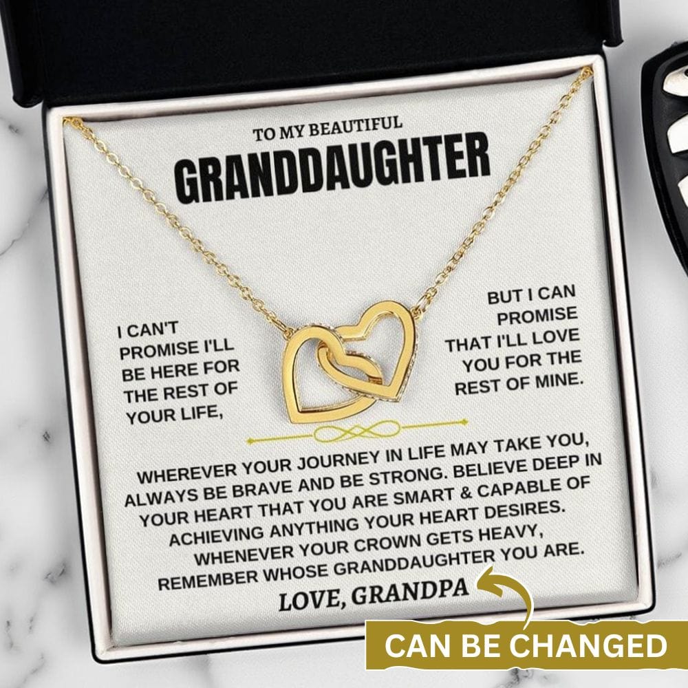 To My Granddaughter - Forever Linked Hearts - Gift Set