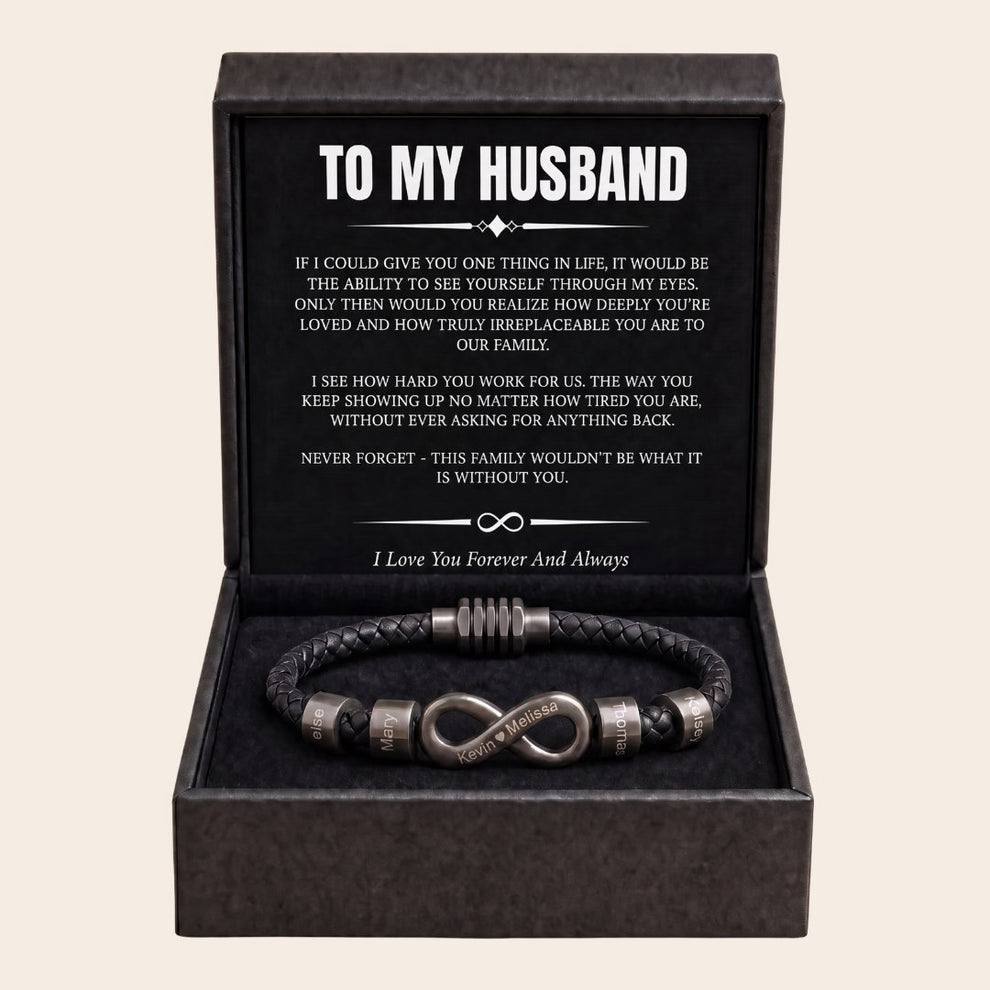 Pulsera con Nombre Infinito – Para el Hombre que Nos Mantiene Unidos Verdo