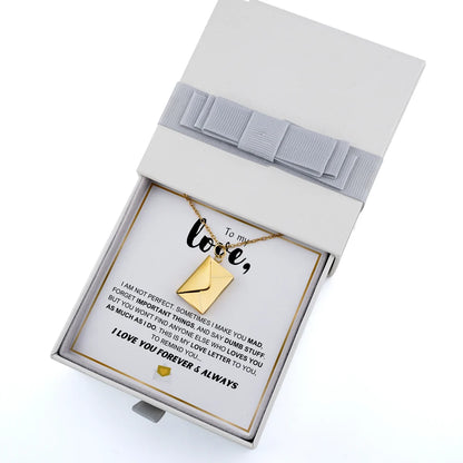 Set Hadiah Rantai Leher "Love Letter"