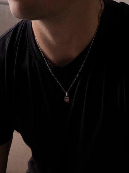 CATENA CON GEMMA OCEANICA | Oro 18K