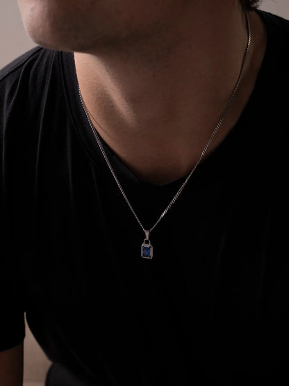 CATENA CON GEMMA OCEANICA | Oro 18K