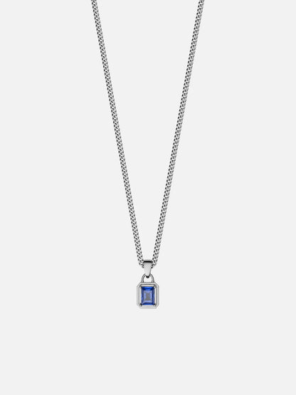 CATENA CON GEMMA OCEANICA | Oro 18K