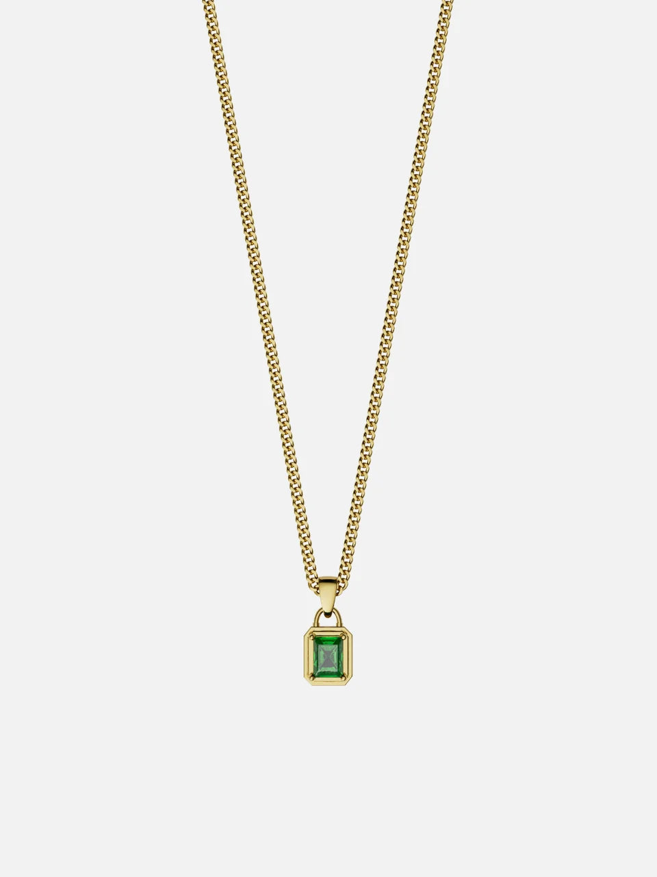 CATENA CON GEMMA OCEANICA | Oro 18K