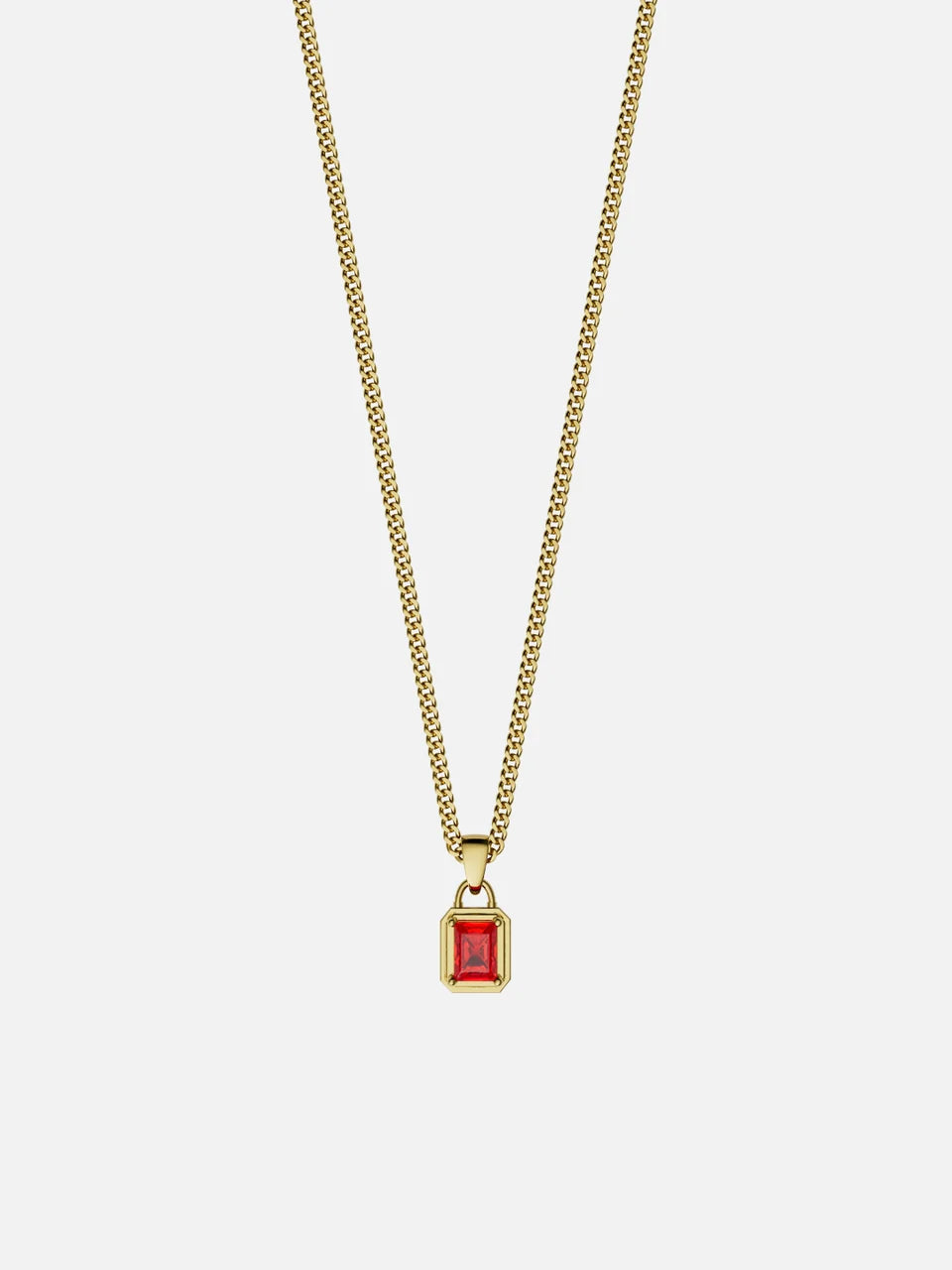 CATENA CON GEMMA OCEANICA | Oro 18K