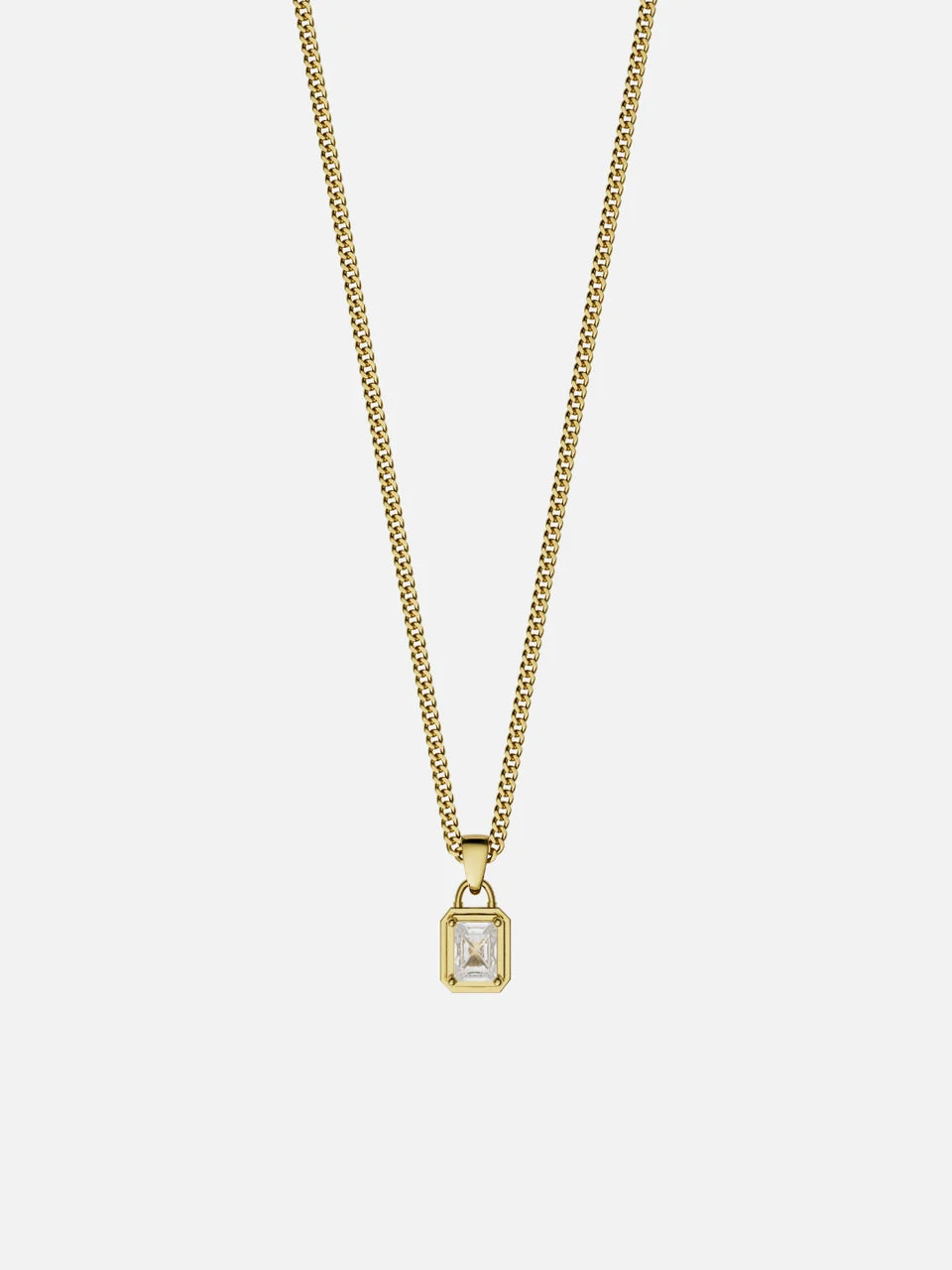 CATENA CON GEMMA OCEANICA | Oro 18K