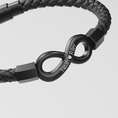 Verdo To My Man Infinity Personalized Bracelet