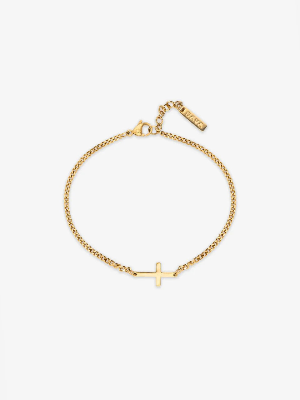 PULSERA CON CRUZ | Plata