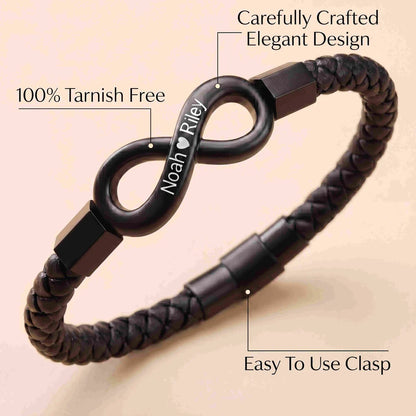 Til Min Mand Uendelig Personlig Armbånd