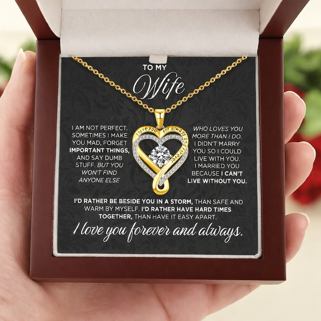 Para mi esposa, corazón para siempre y siempre