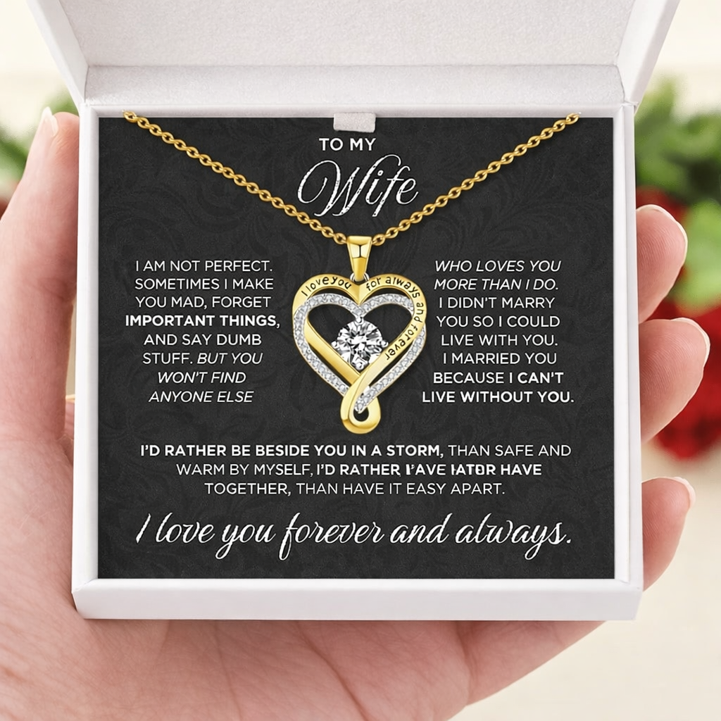 Para mi esposa, corazón para siempre y siempre