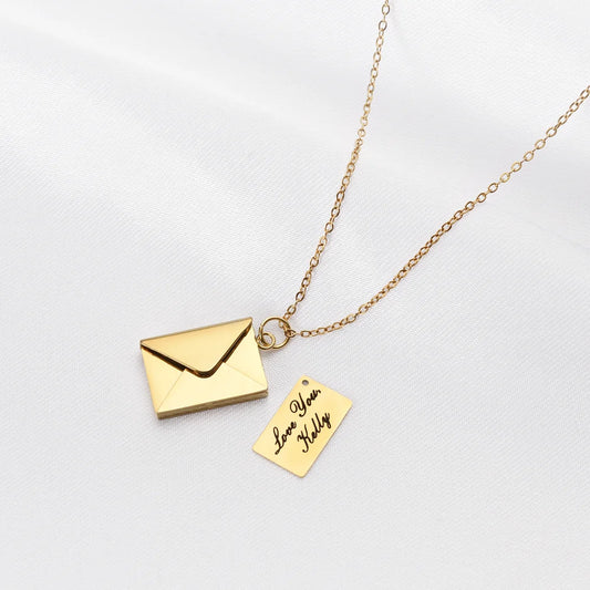 Surprise Teddy Bear Love Letter Necklace Gift Set