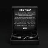 Verdo To My Man Infinity Personalized Bracelet