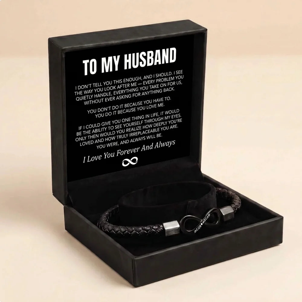 To My Man Infinity Personalized Bracelet !