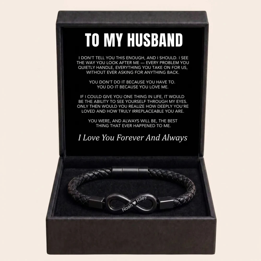 Til Min Mand Uendelig Personlig Armbånd