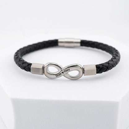 Verdo To My Man Infinity Personalized Bracelet