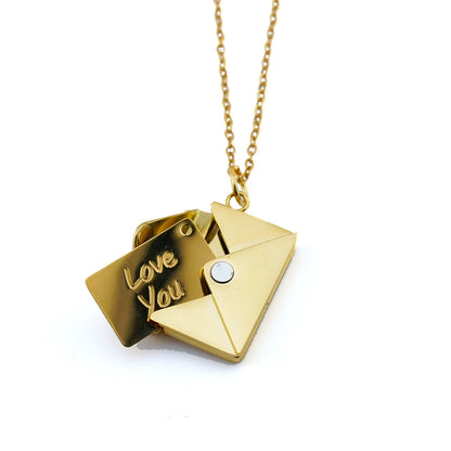 Set Hadiah Rantai Leher "Love Letter"