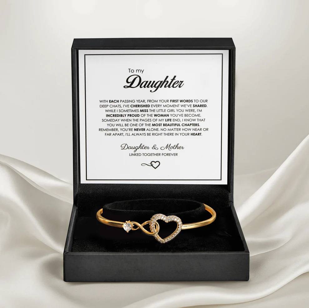 "To My Daughter" Forever Connected Bracelet Gift Set