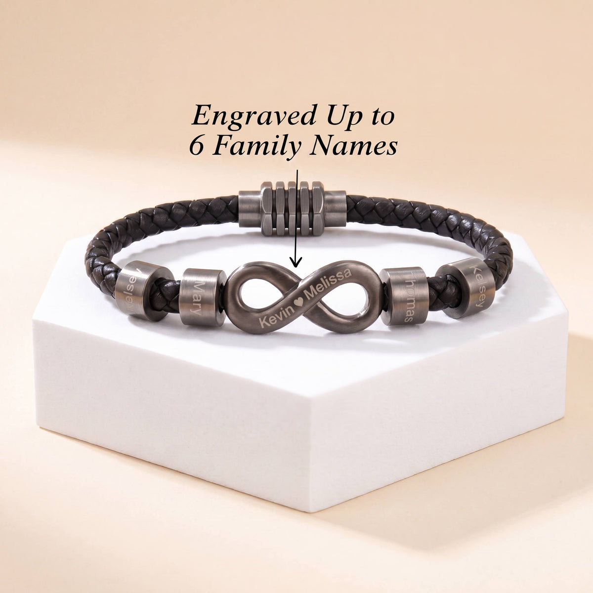 Pulsera con Nombre Infinito – Para el Hombre que Nos Mantiene Unidos Verdo