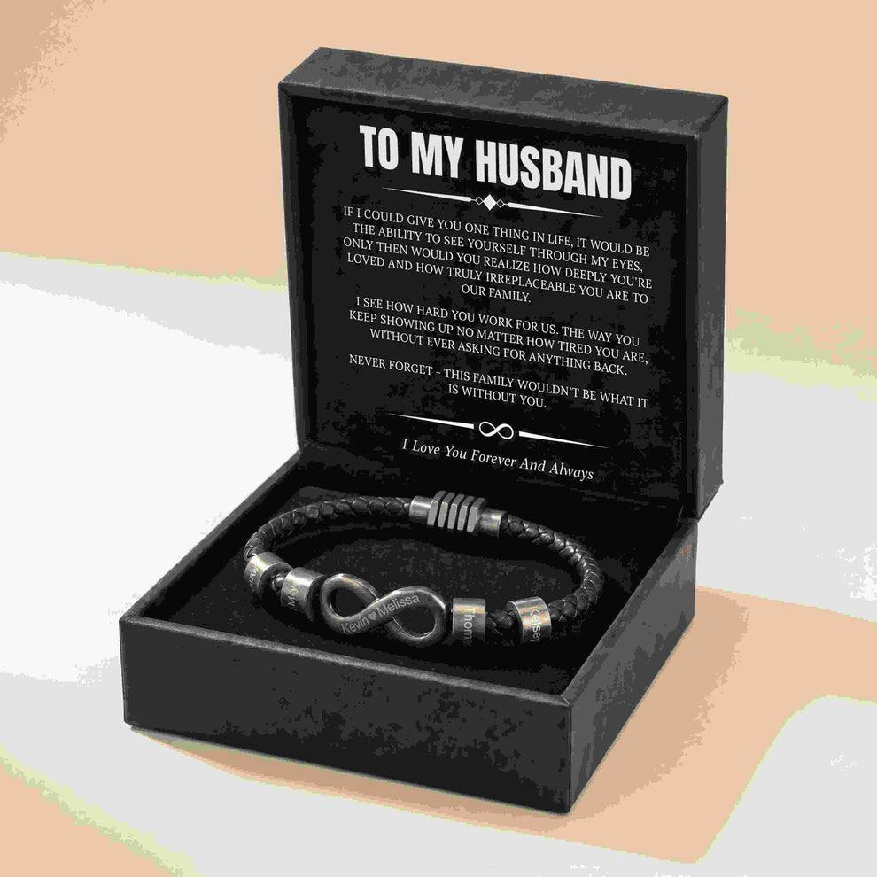 Pulsera con Nombre Infinito – Para el Hombre que Nos Mantiene Unidos Verdo