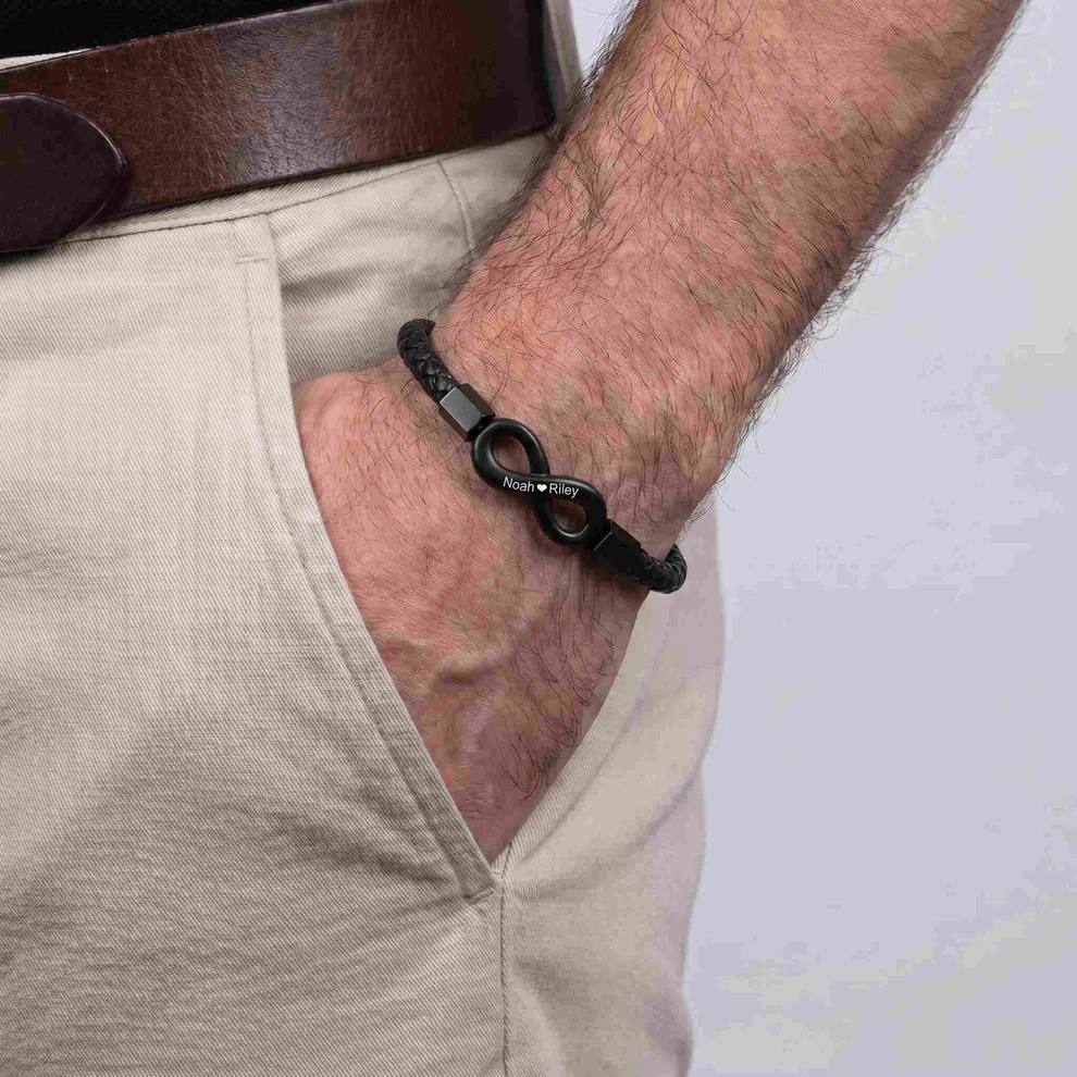"Para Mi Esposo" - Pulsera Infinita Personalizada Verdo