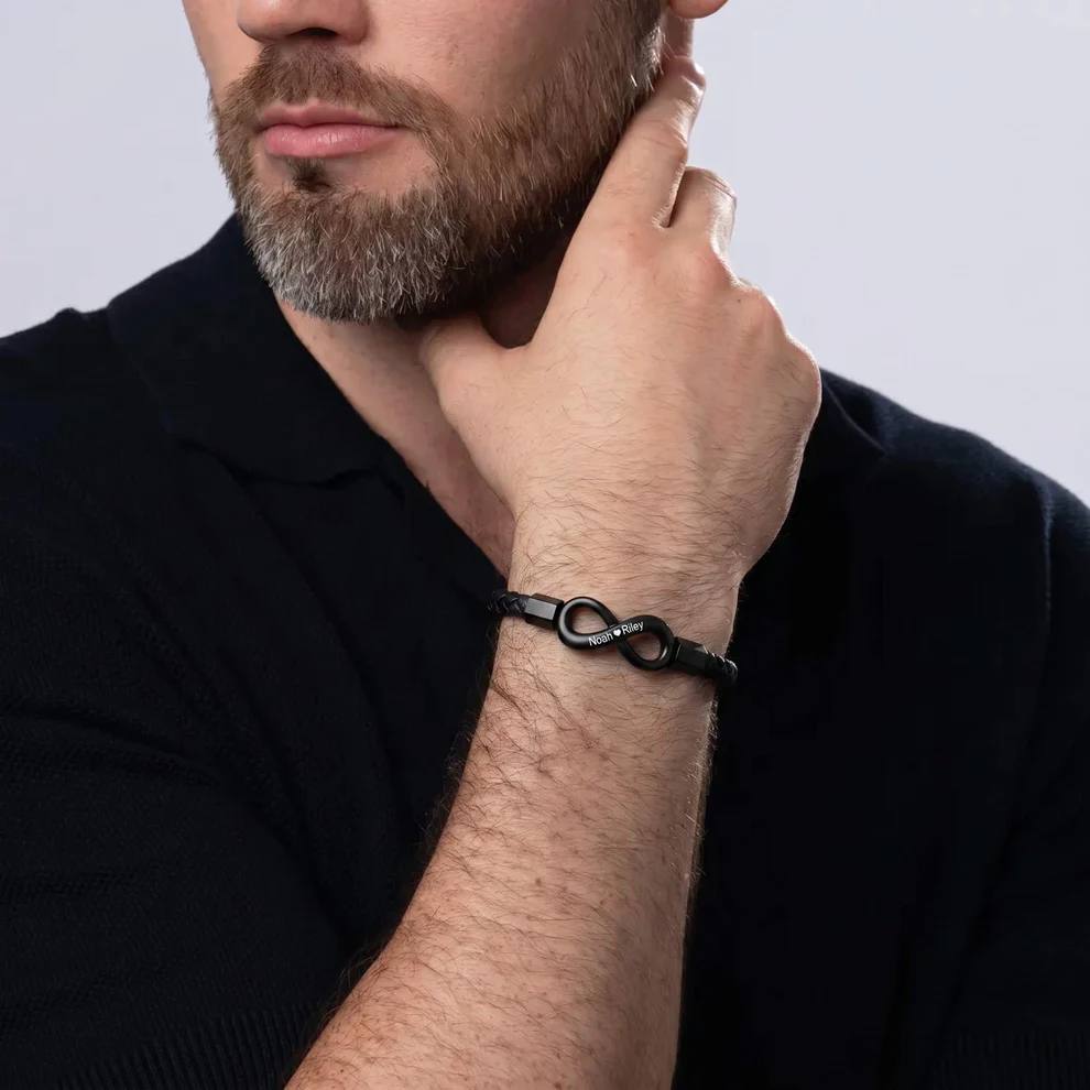 "Para Mi Esposo" - Pulsera Infinita Personalizada Verdo